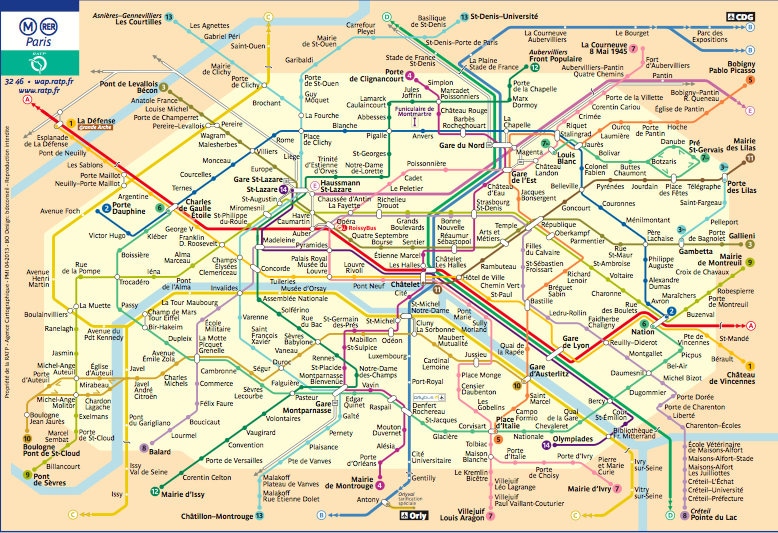 Metrokaart van Parijs - Wegwijs naar Parijs
