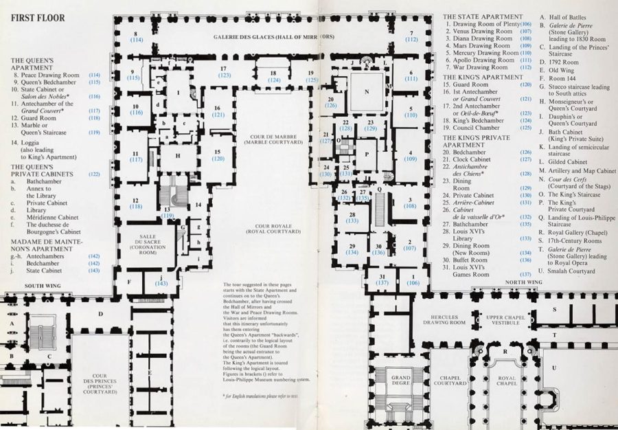 plattegrond paleis van versailles