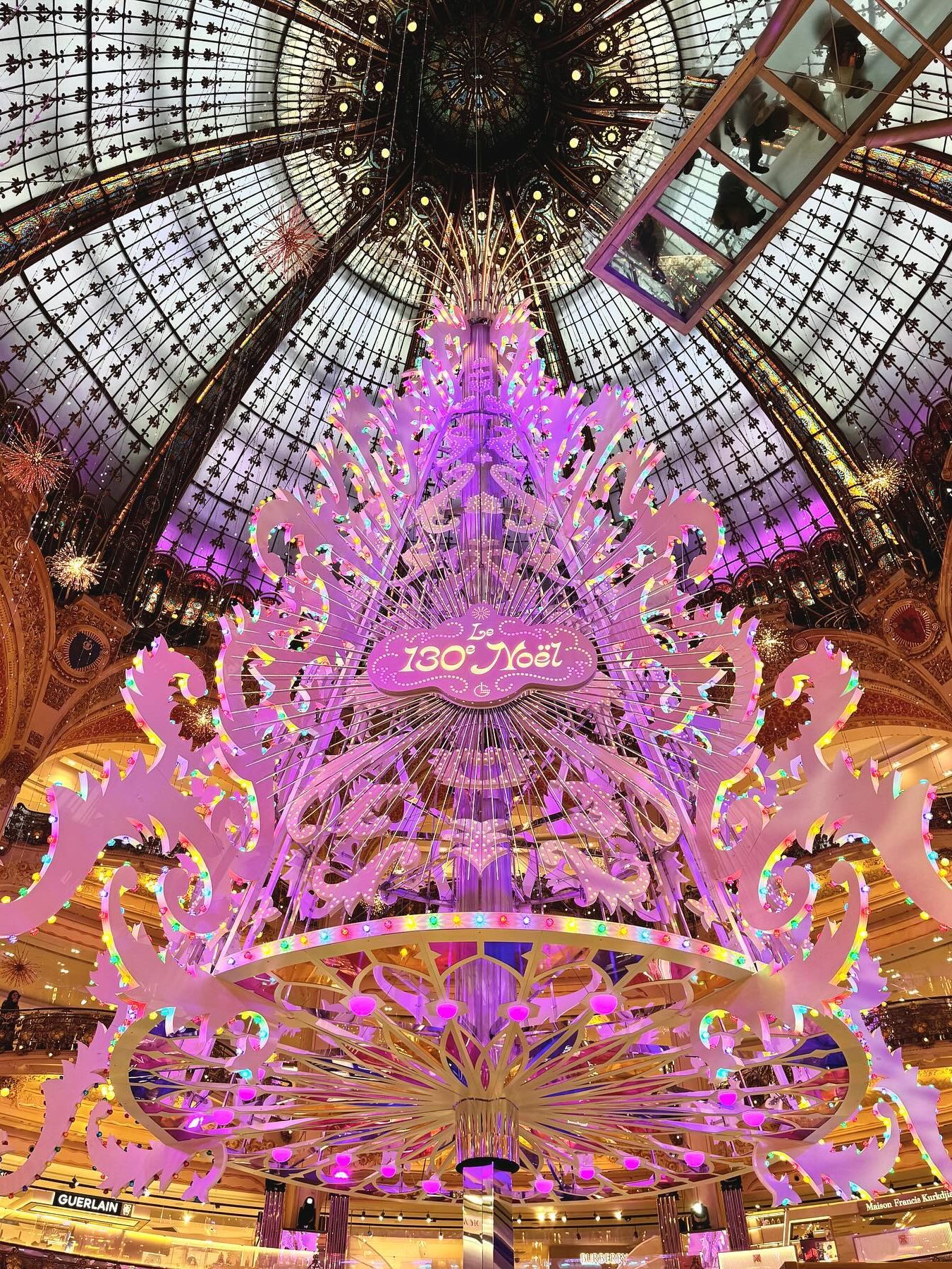 kerstboom galeries lafayette kerst in parijs