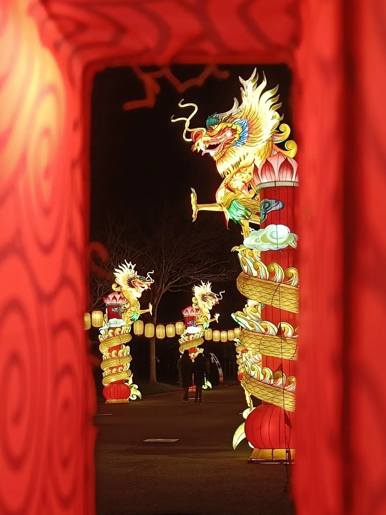 Winter lichtfestival in Jardin d'Acclimatation